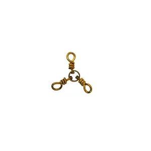 Esmerillon Triple de Pesca Quita Vueltas Latón Bronceado N° 1 Weller 100 Unds